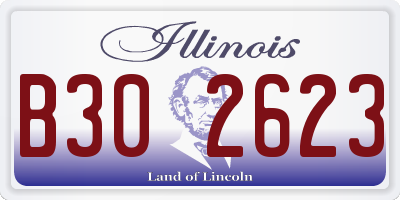 IL license plate B302623