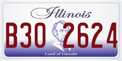 IL license plate B302624