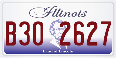 IL license plate B302627