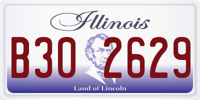 IL license plate B302629