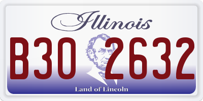 IL license plate B302632
