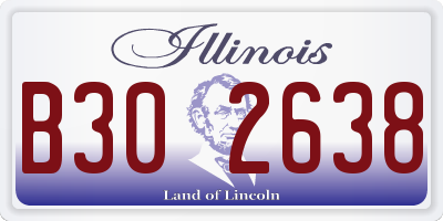 IL license plate B302638