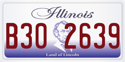 IL license plate B302639