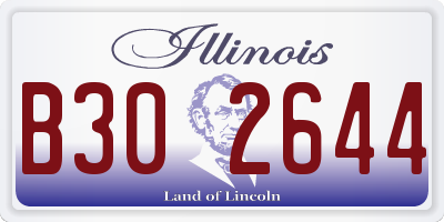 IL license plate B302644
