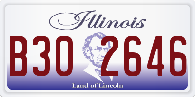 IL license plate B302646