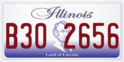 IL license plate B302656