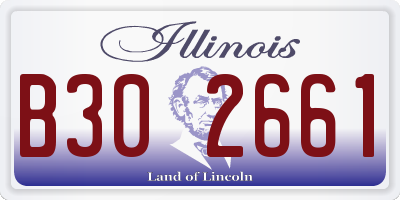 IL license plate B302661