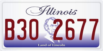 IL license plate B302677