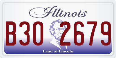 IL license plate B302679