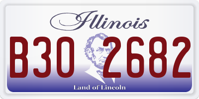 IL license plate B302682