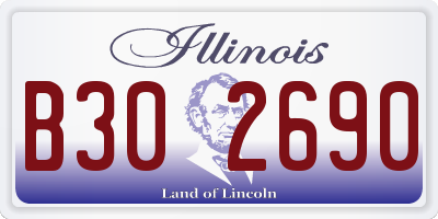 IL license plate B302690
