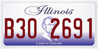 IL license plate B302691