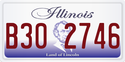 IL license plate B302746