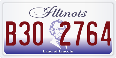 IL license plate B302764