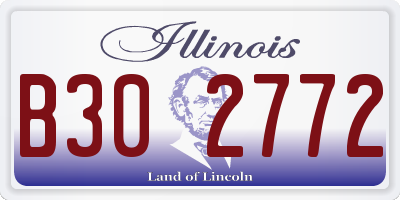 IL license plate B302772