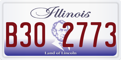 IL license plate B302773