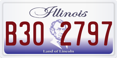 IL license plate B302797
