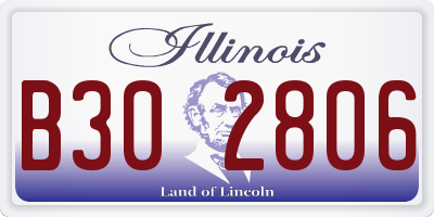 IL license plate B302806