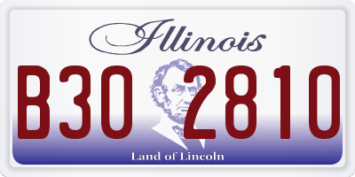 IL license plate B302810