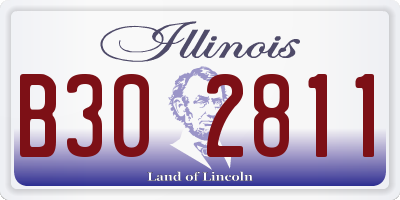 IL license plate B302811