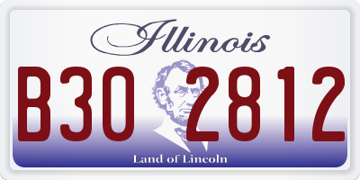 IL license plate B302812