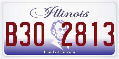 IL license plate B302813