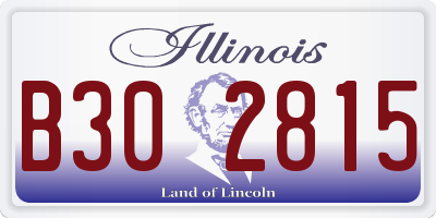 IL license plate B302815