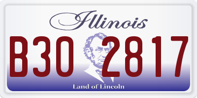 IL license plate B302817