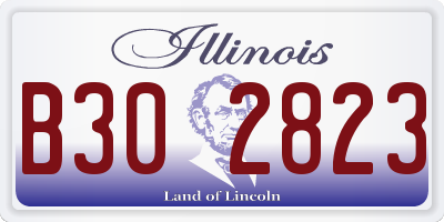 IL license plate B302823