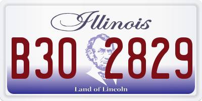 IL license plate B302829