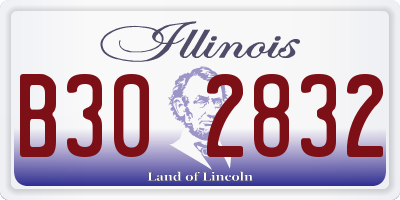 IL license plate B302832