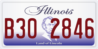 IL license plate B302846