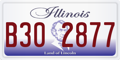 IL license plate B302877