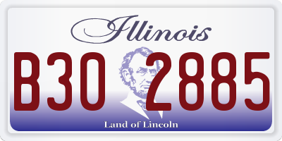 IL license plate B302885