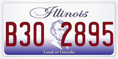 IL license plate B302895