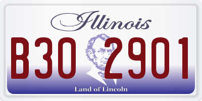 IL license plate B302901