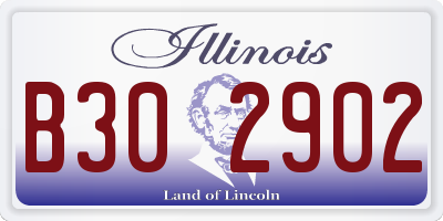 IL license plate B302902