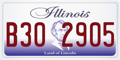 IL license plate B302905