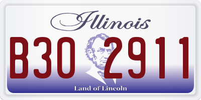 IL license plate B302911