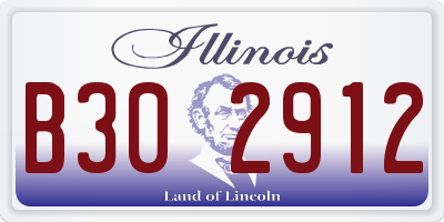 IL license plate B302912