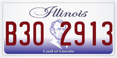 IL license plate B302913