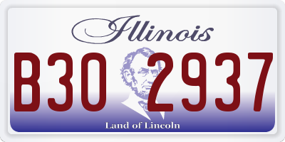 IL license plate B302937