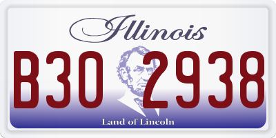 IL license plate B302938
