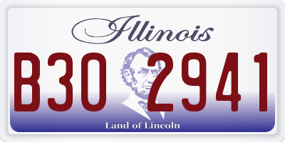 IL license plate B302941
