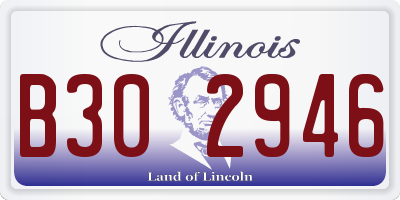 IL license plate B302946