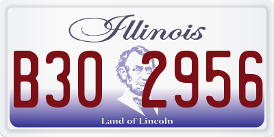 IL license plate B302956