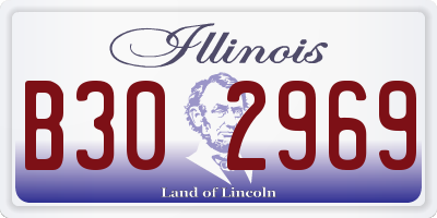 IL license plate B302969