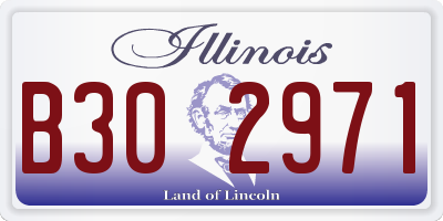 IL license plate B302971