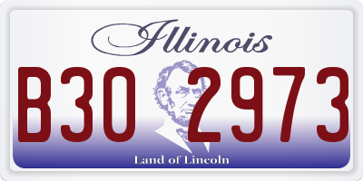 IL license plate B302973