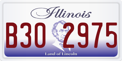 IL license plate B302975